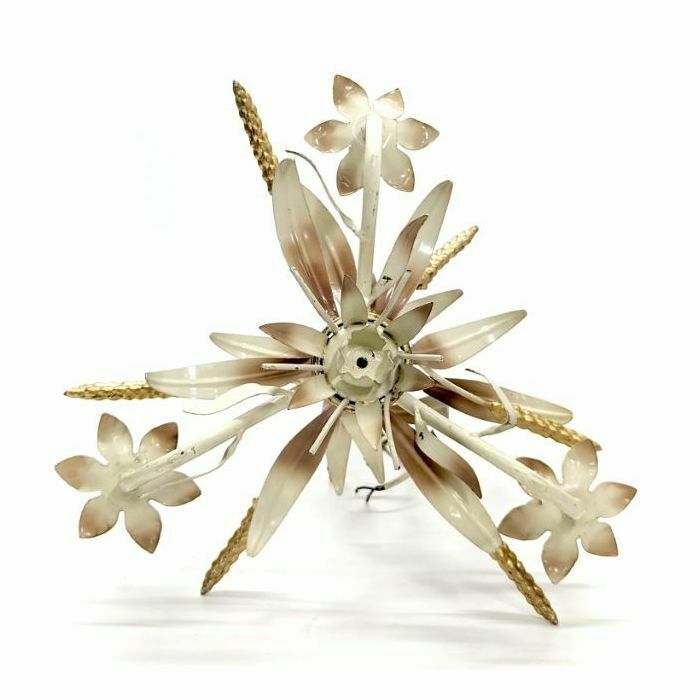 Patinated Sheet Metal Chandelier With Ears Of Wheat photo buy