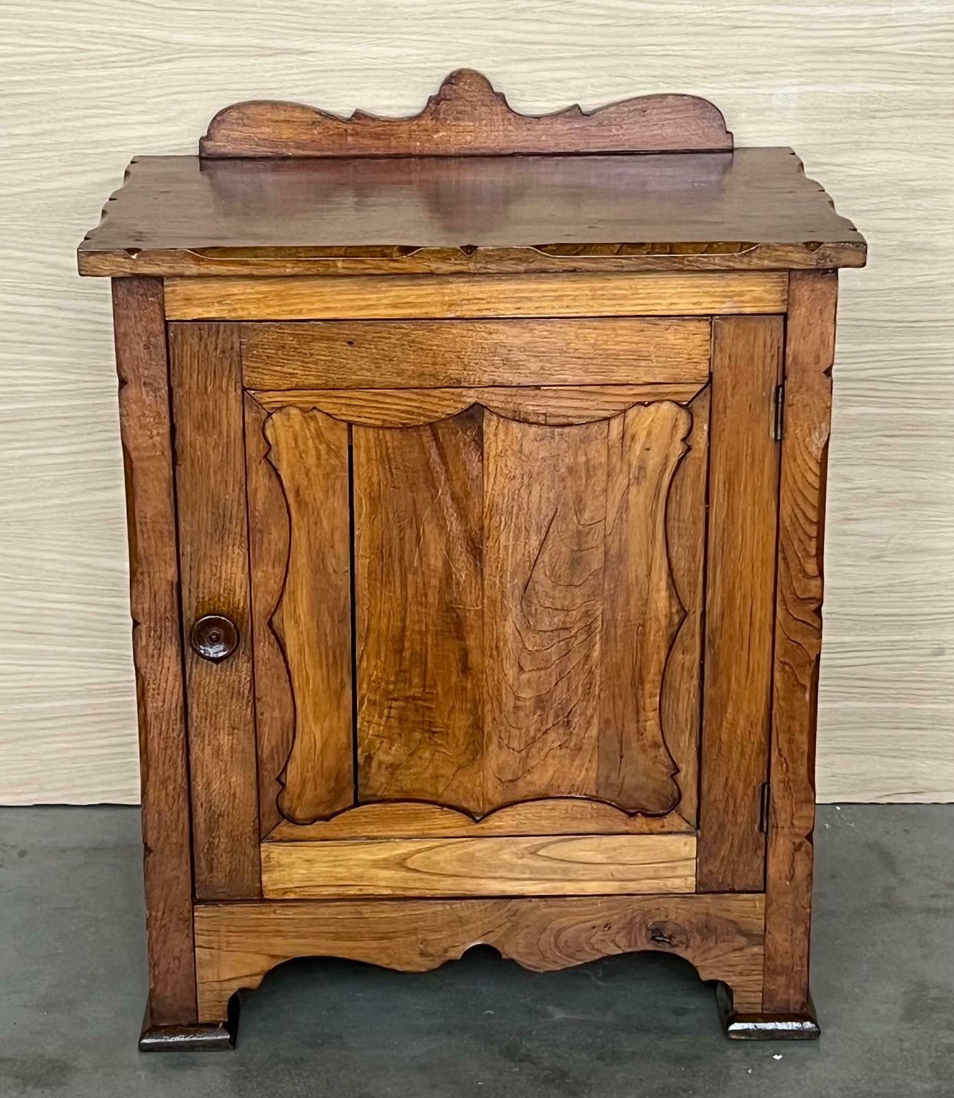 Vintage French Provincial Walnut Nightstands, 1920, Set Of 2 photo for sale