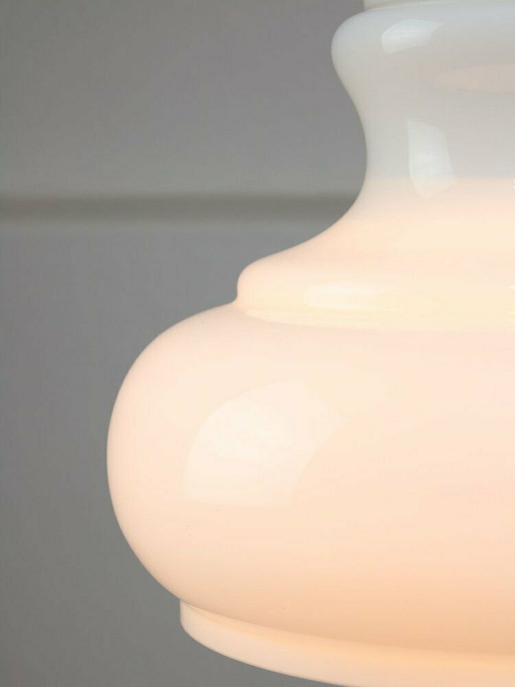Mid Century Italian Brass And Opaline Pendant Lamp photo buy