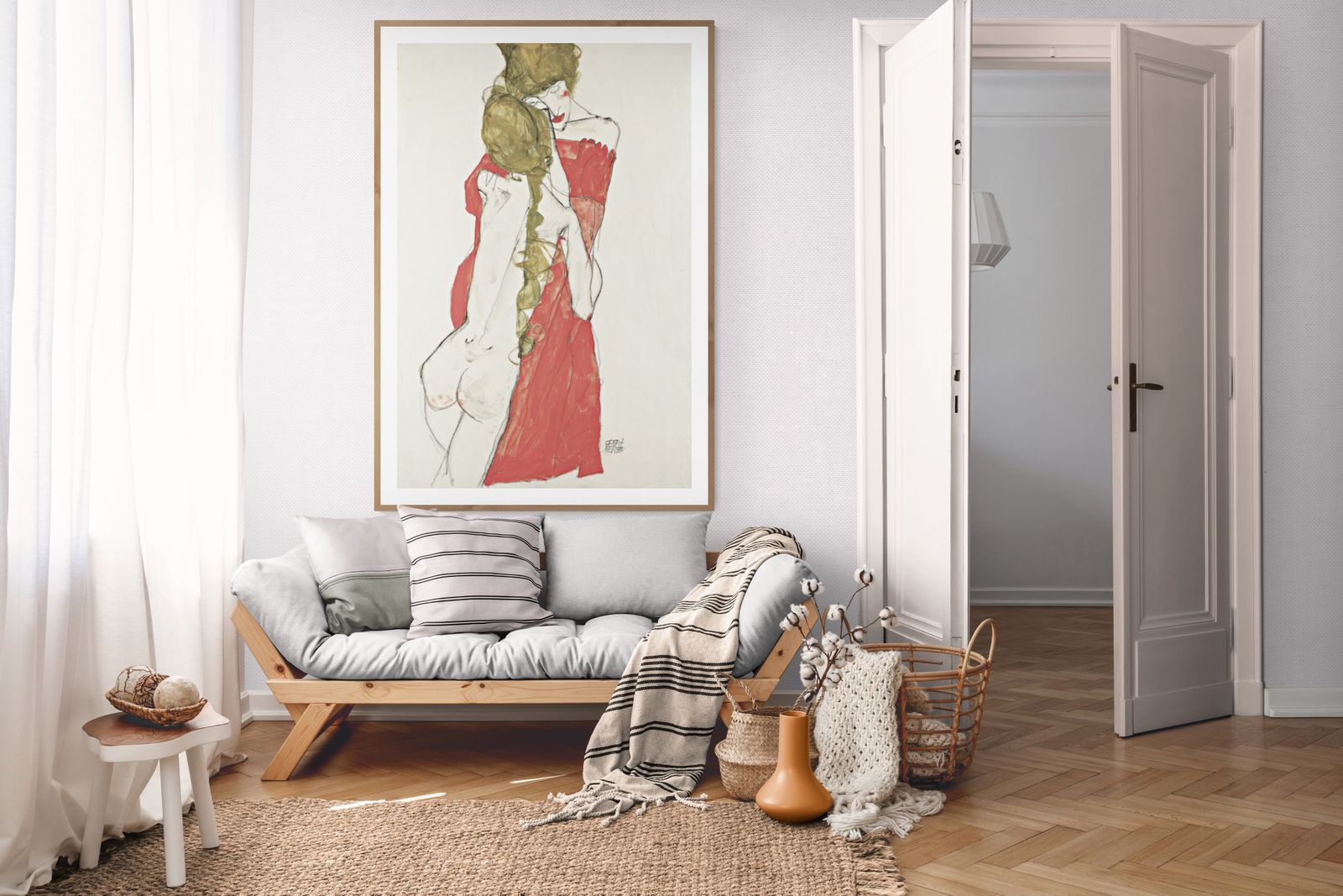 Egon Schiele Mid Century Wall Art Digital Print Picture