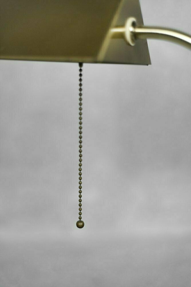 Mid Century German Modern Gold Brass Desk Lamp With Chain From Karstadt Ag, 1970s photo furniture