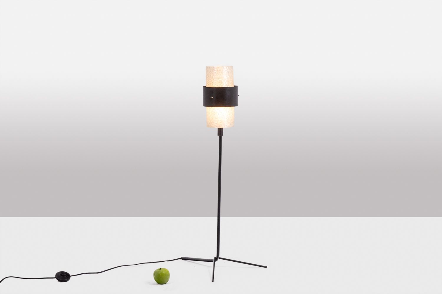 Tripod Lamp In Granite Lucite And Lacquered Metal. 1950s. photo furniture