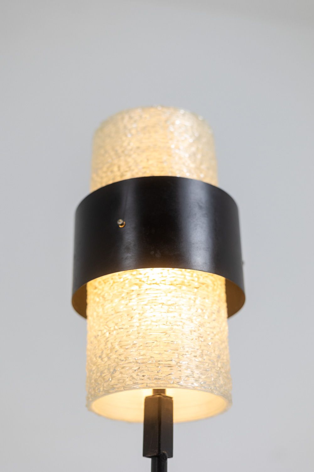 Tripod Lamp In Granite Lucite And Lacquered Metal. 1950s. photo vintage