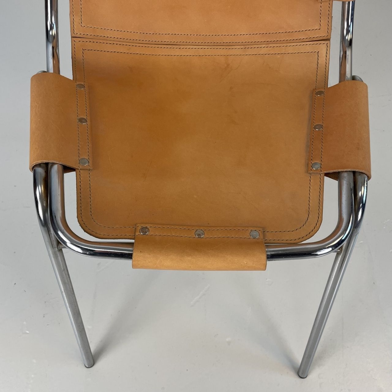 1960s Brown Leather Charlotte Perriand Les Arcs Chair photo 1344.33