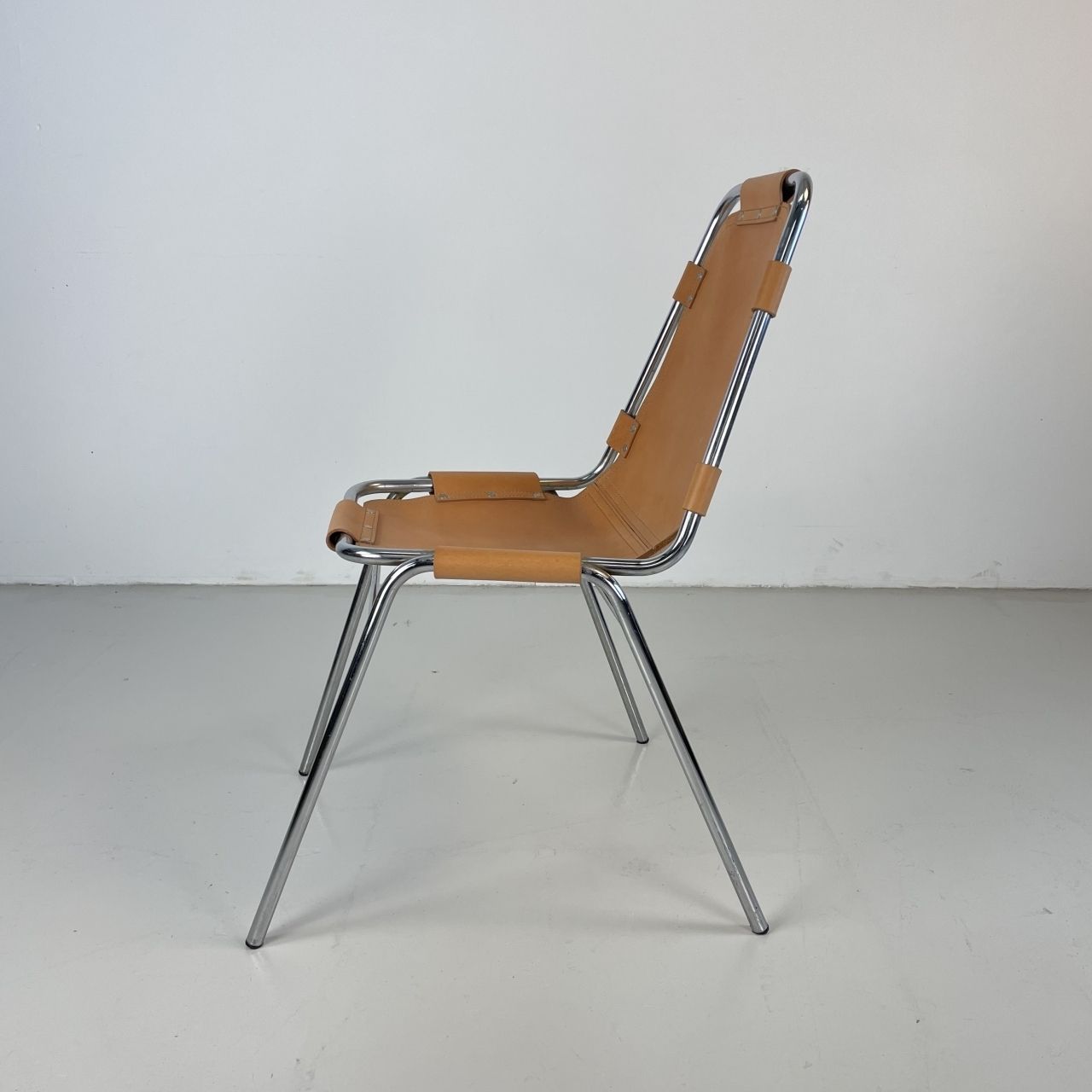 1960s Brown Leather Charlotte Perriand Les Arcs Chair photo buy