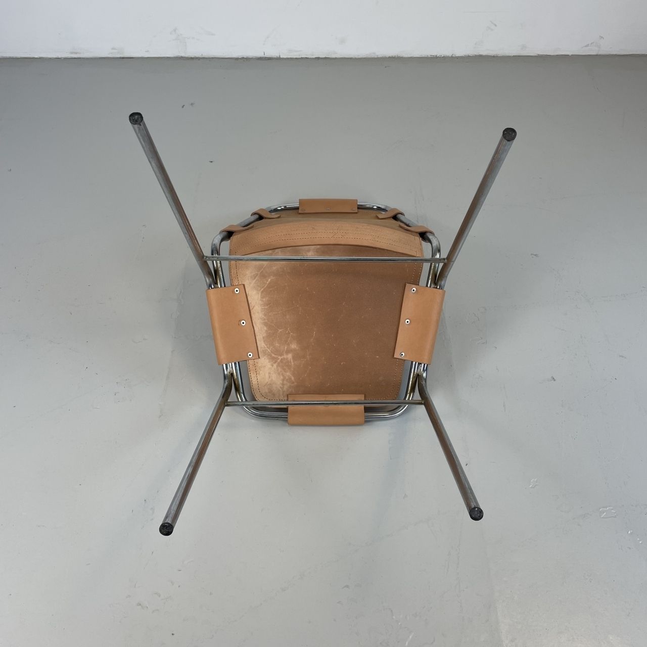photo for sale 1960s Brown Leather Charlotte Perriand Les Arcs Chair