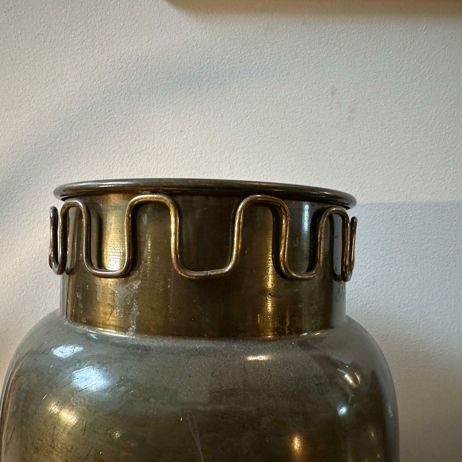 1950s Mid Century Modern Brass Italian Umbrella Stand In The Manner Of Gio Ponti photo Home Decor