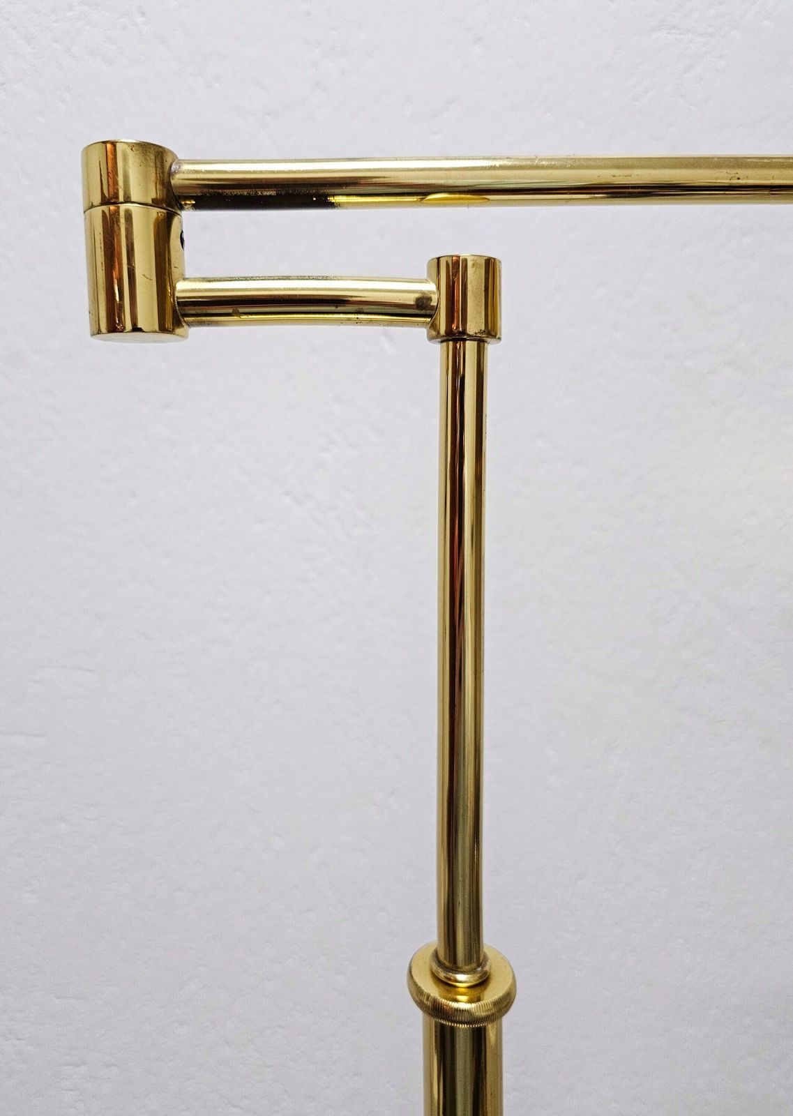 photo for sale Mid Century Modern Swing Arm Floor Lamp Done In Brass With Adjustable Height // Made In West Germany In 1970s