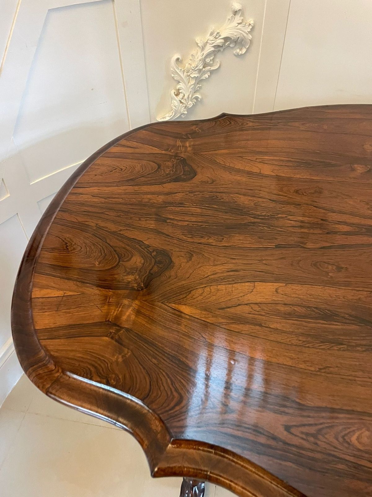 Outstanding Quality Large Antique 19th Century Rosewood Dining Table photo furniture