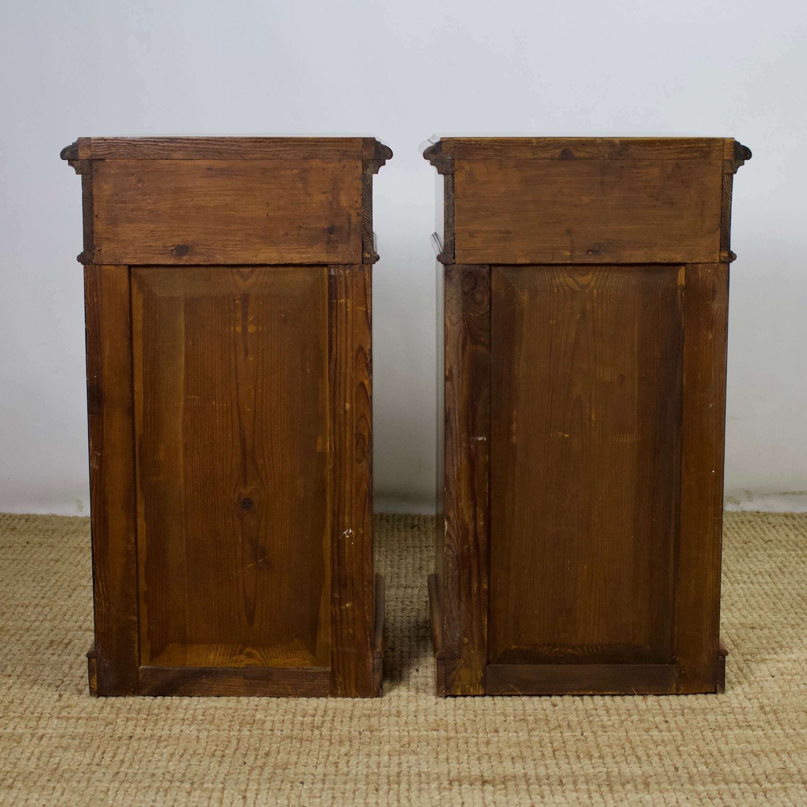 Pair Of Continental Walnut Bedside Chests photo Furniture