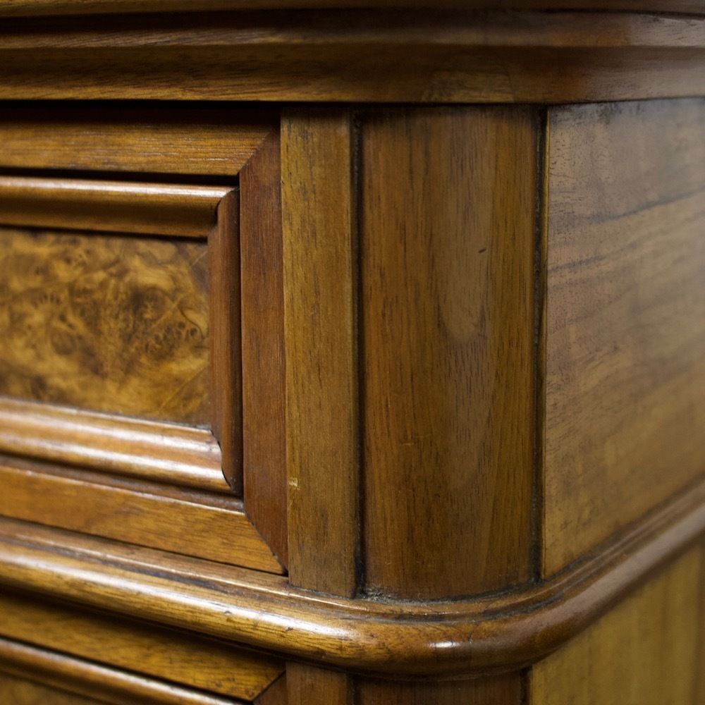photo for sale Pair Of Continental Walnut Bedside Chests