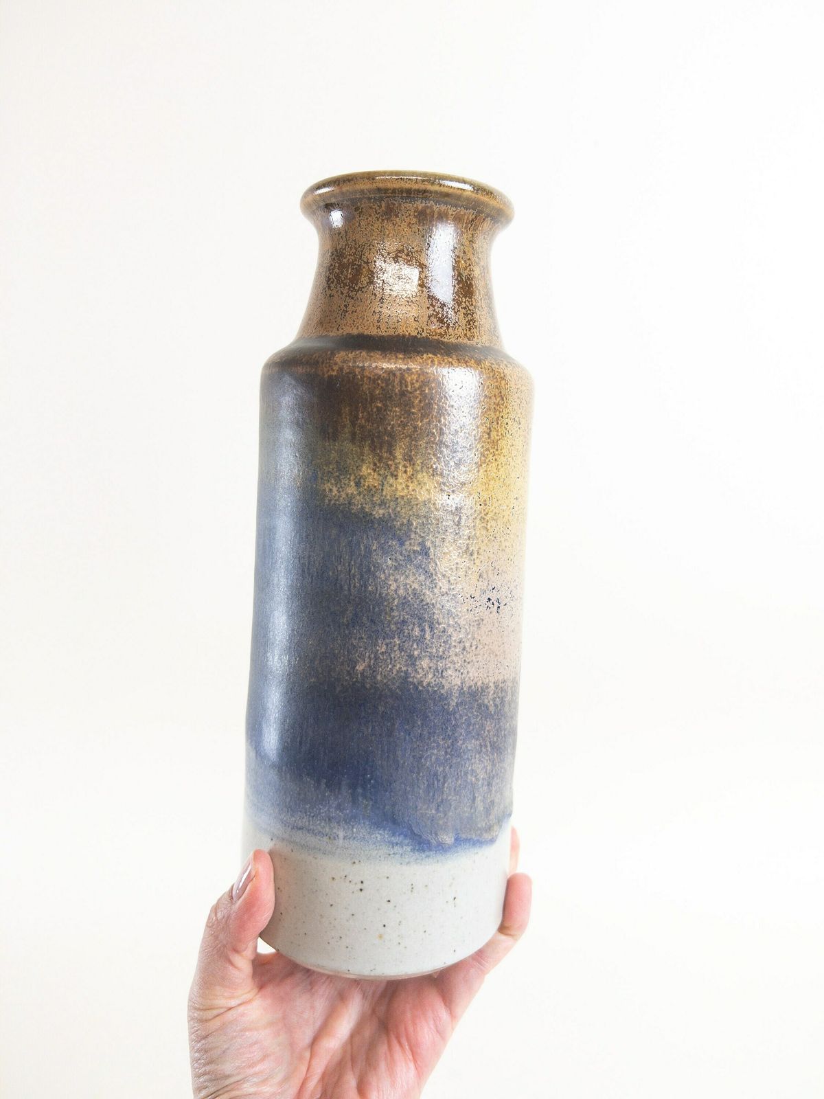 Vintage Swiss Ceramic Vase With A Natural Glaze By Rheinfelden Of Switzerland photo furniture