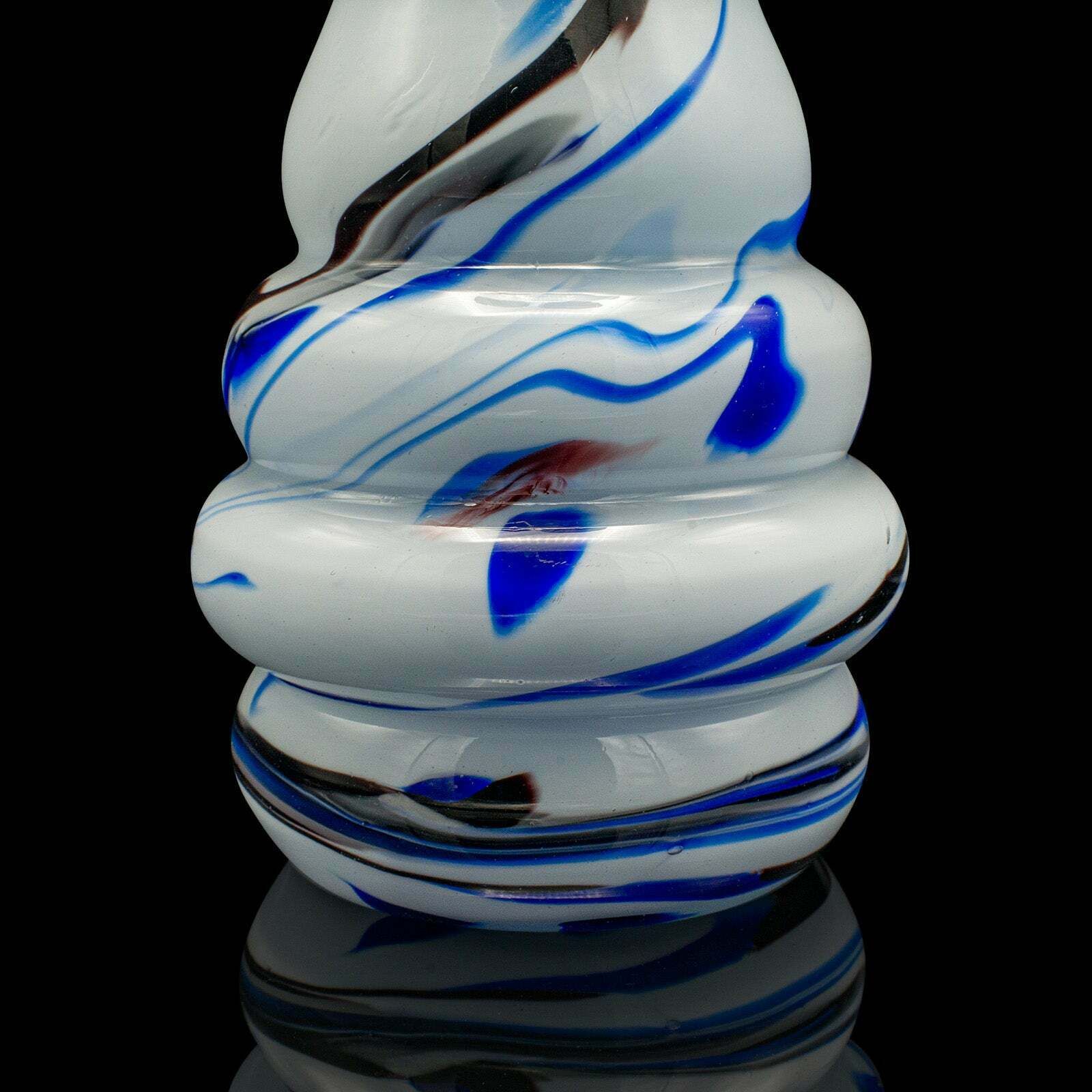 photo for sale Tall Vintage Murano Flower Vase, Italian, Blown Glass, Mid Century, Circa 1950