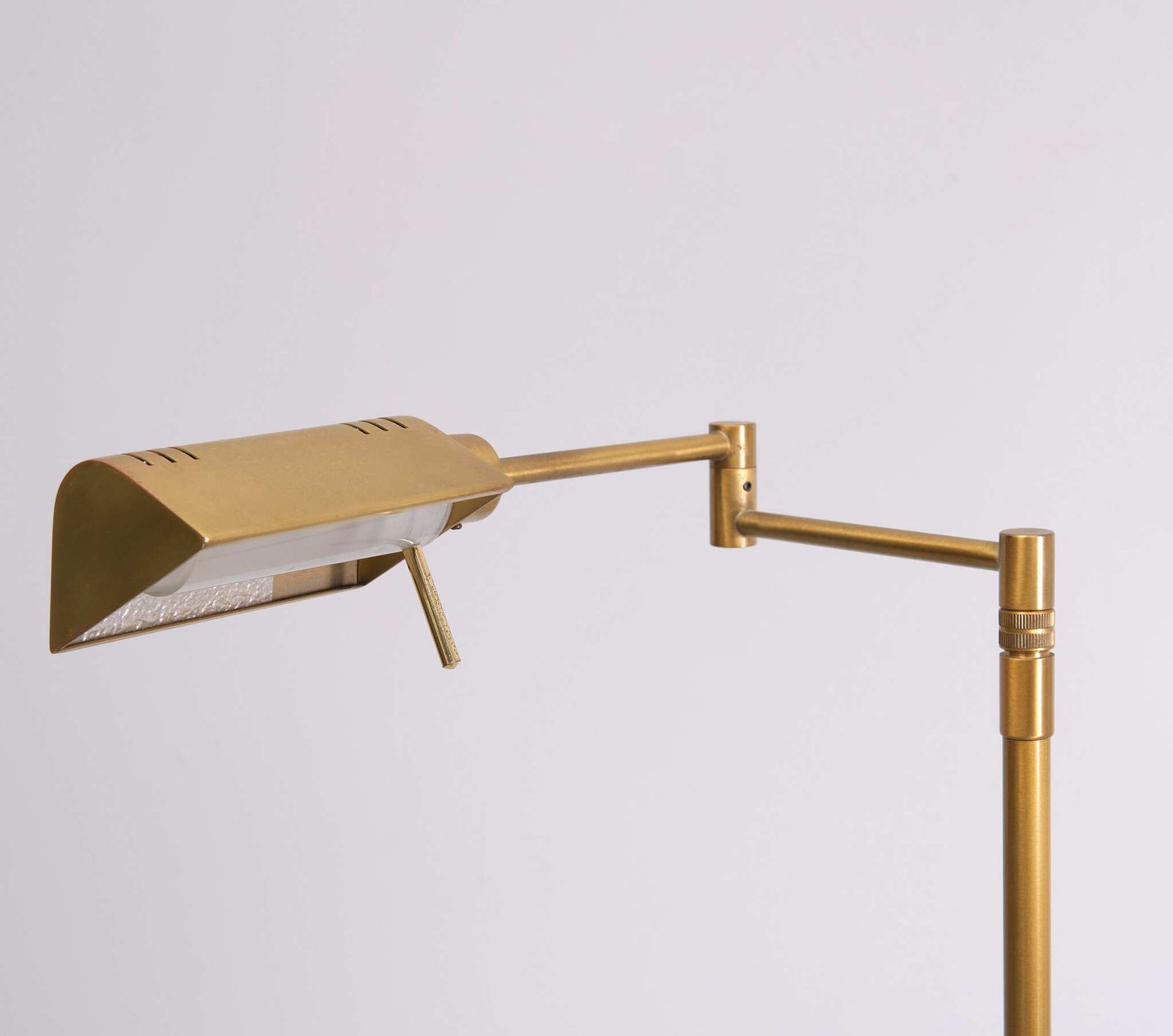 Halogen Brass Swing Arm Floor Lamp 1980s Germany photo 726.0