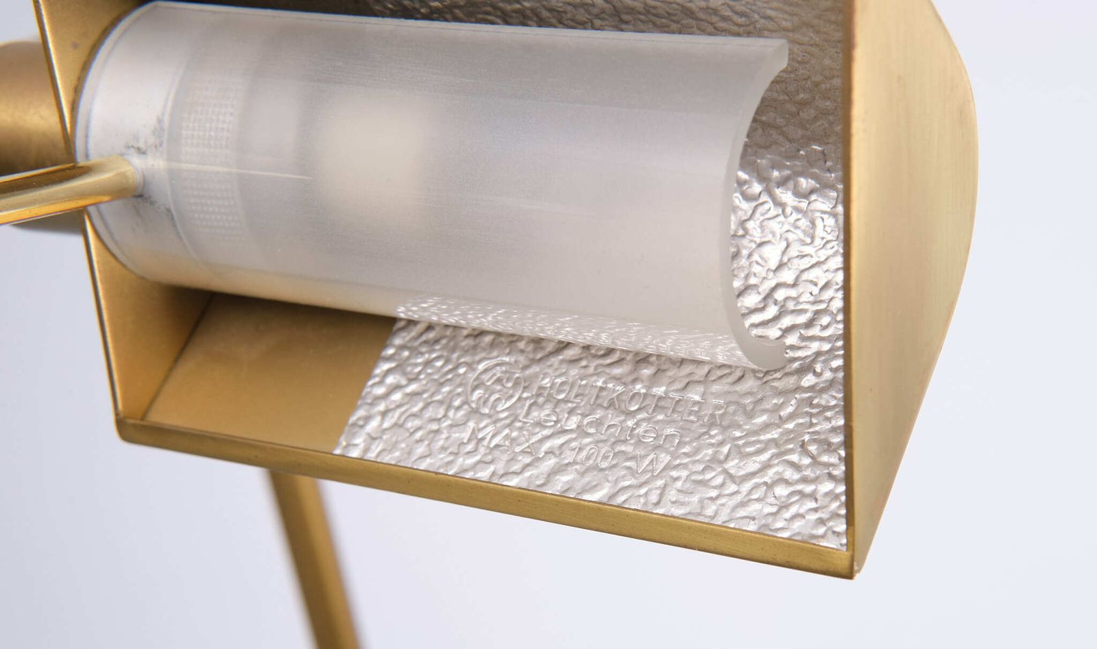 Halogen Brass Swing Arm Floor Lamp 1980s Germany photo vinterior