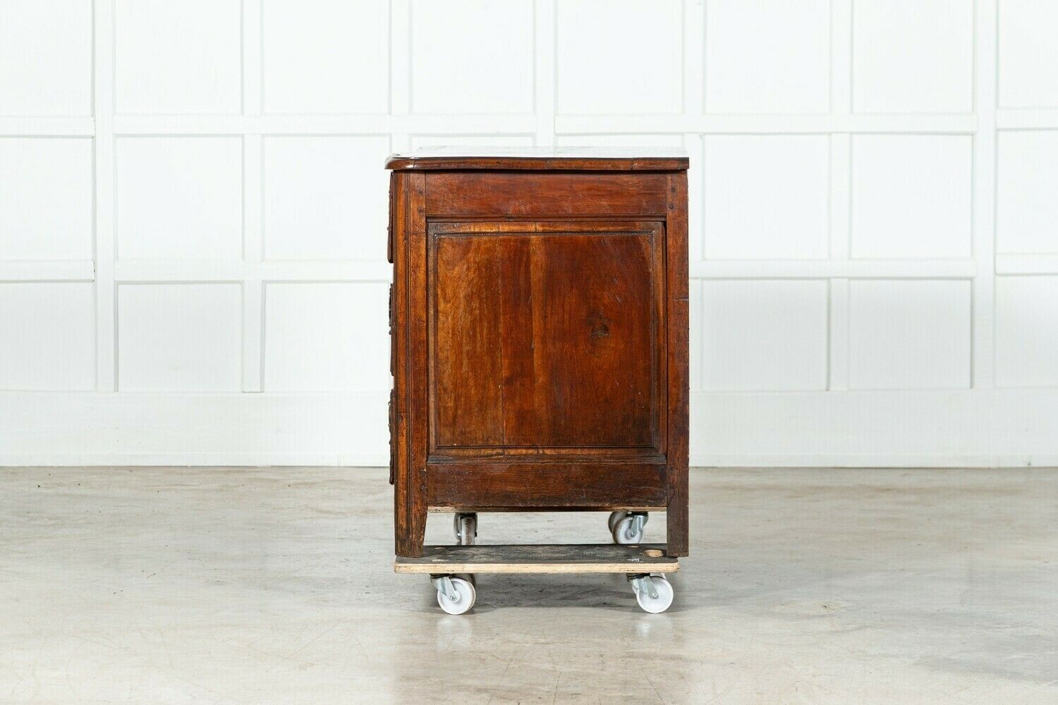 photo furniture 18thc Provincial Louis XV Fruitwood Serpentine Commode