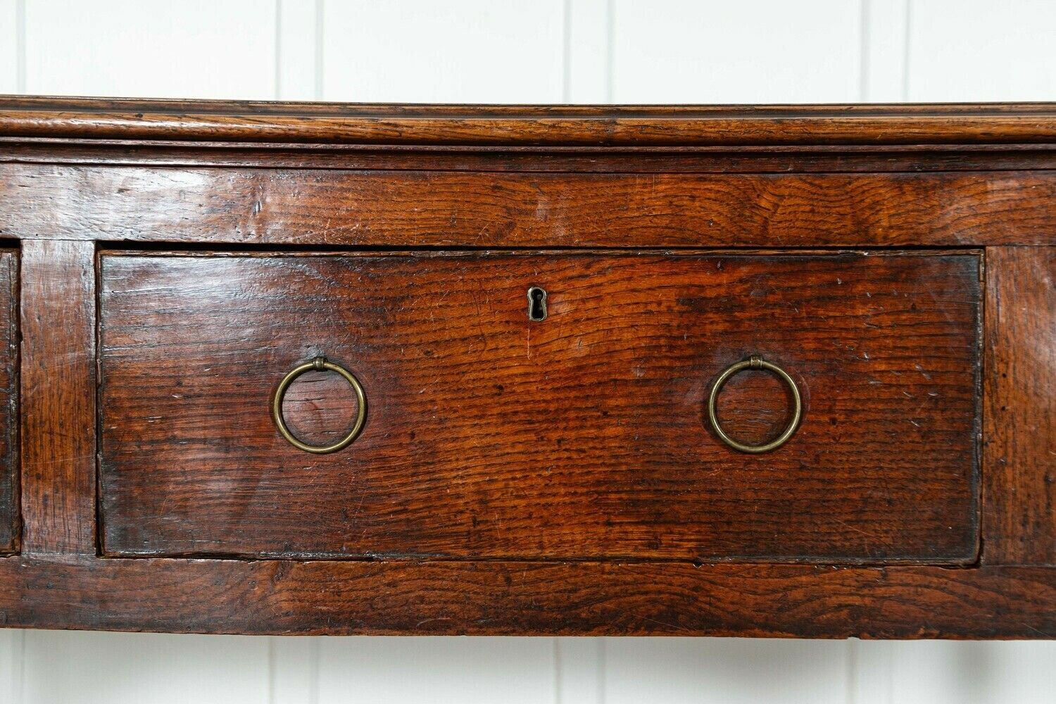 Furniture 19thc English Oak Dresser Base photo