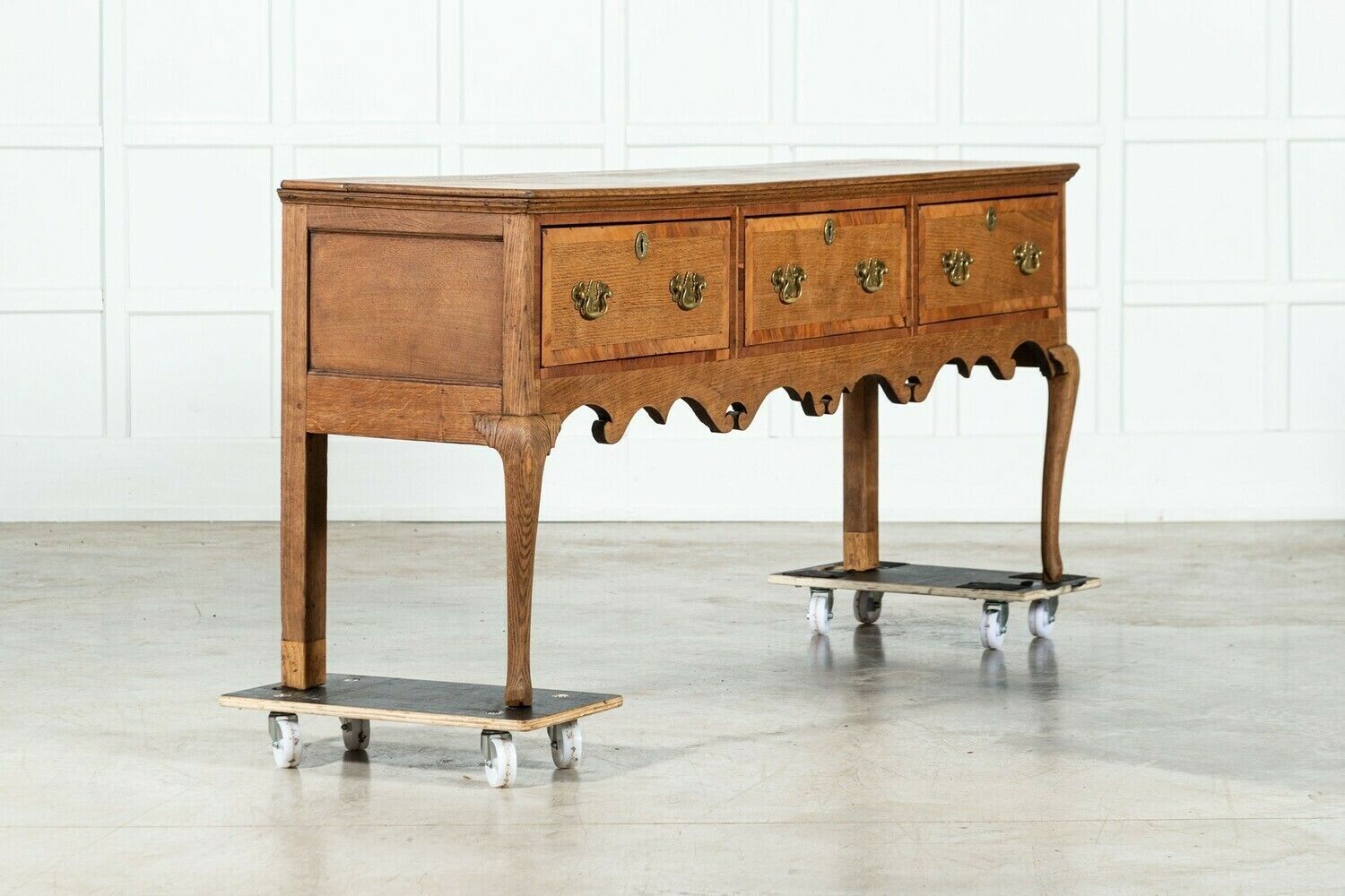 Large 19thc Oak Dresser Base, 1800s photo furniture