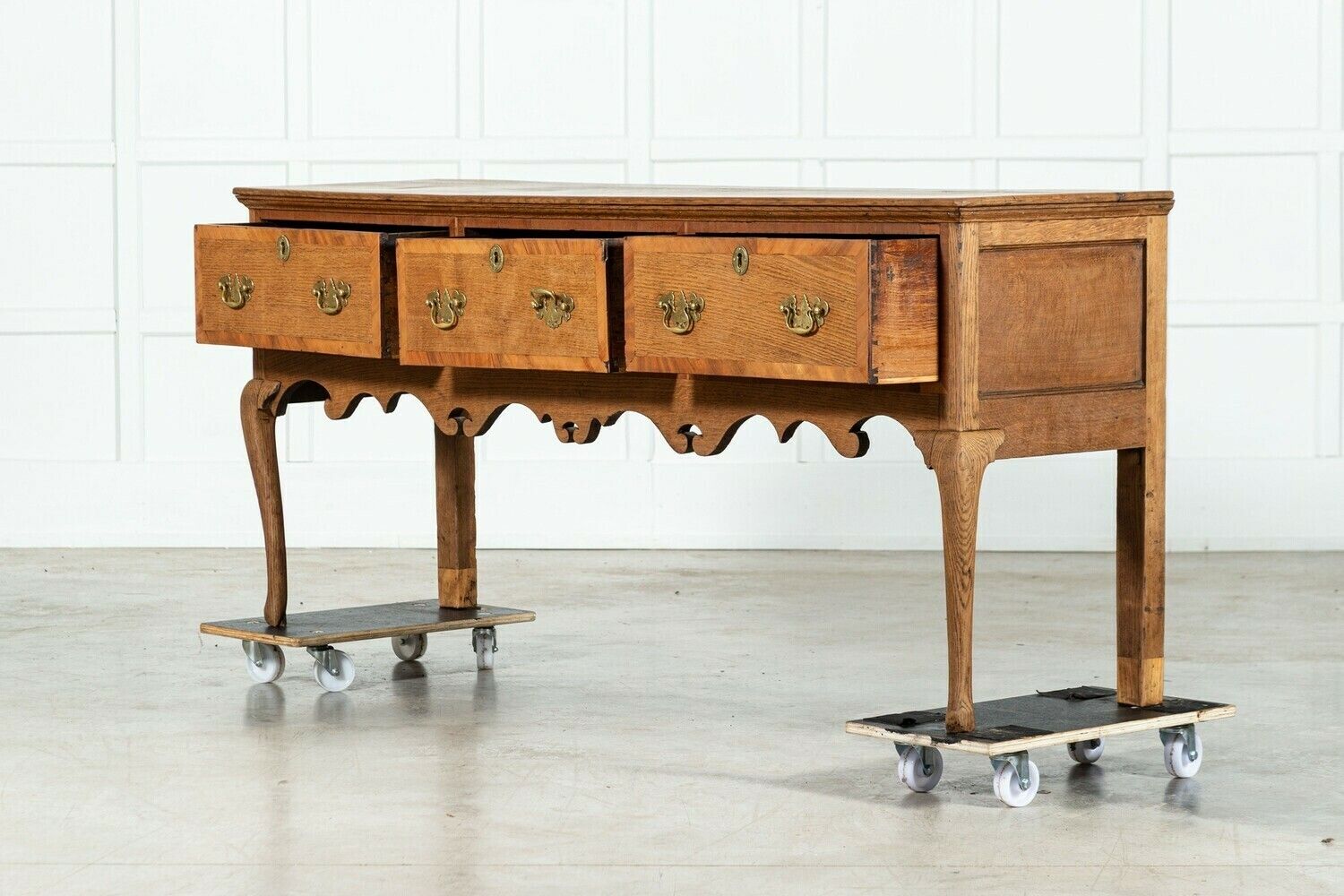Large 19thc Oak Dresser Base, 1800s photo 4313.0