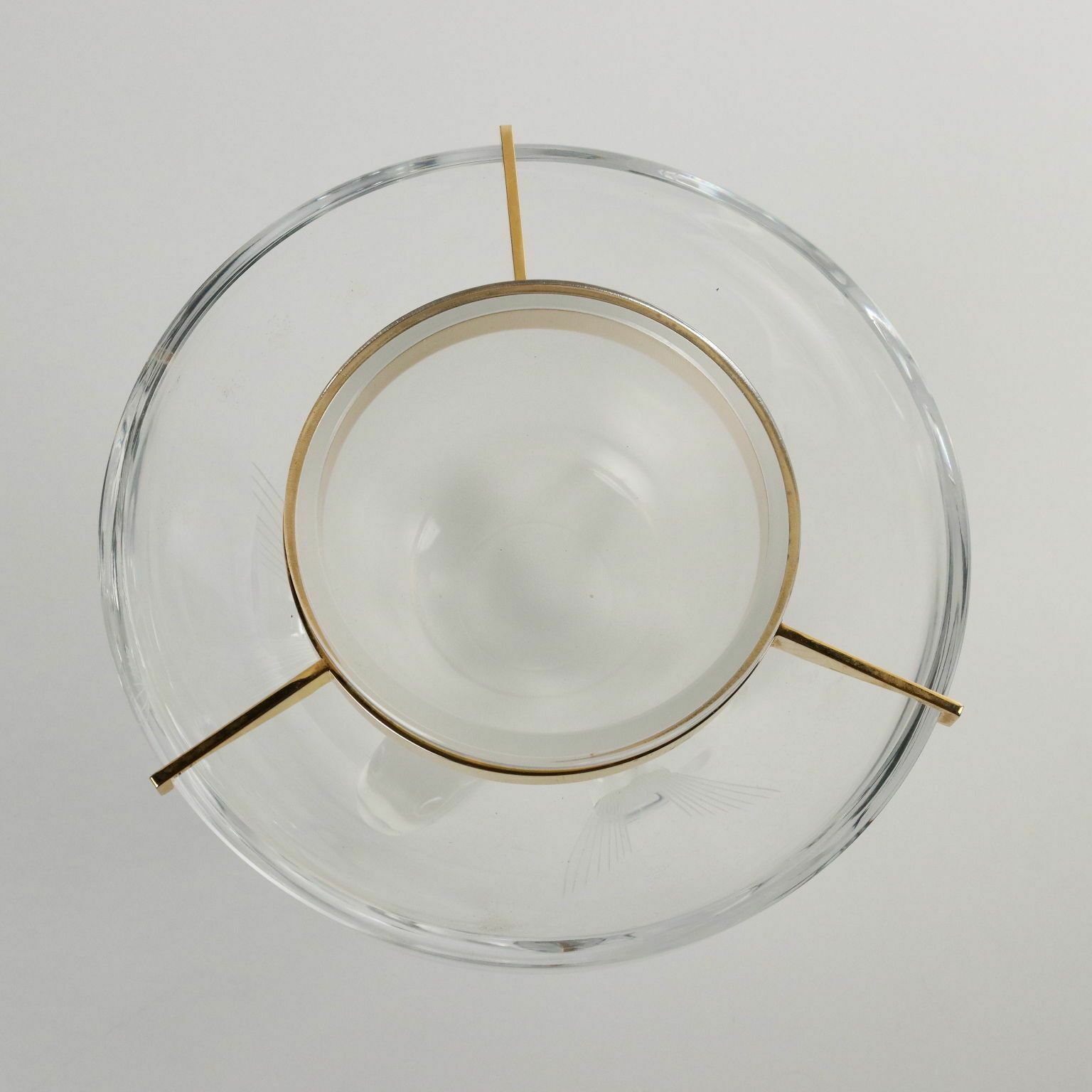Lalique Caviar Cup Crystal France XX Century photo vinterior