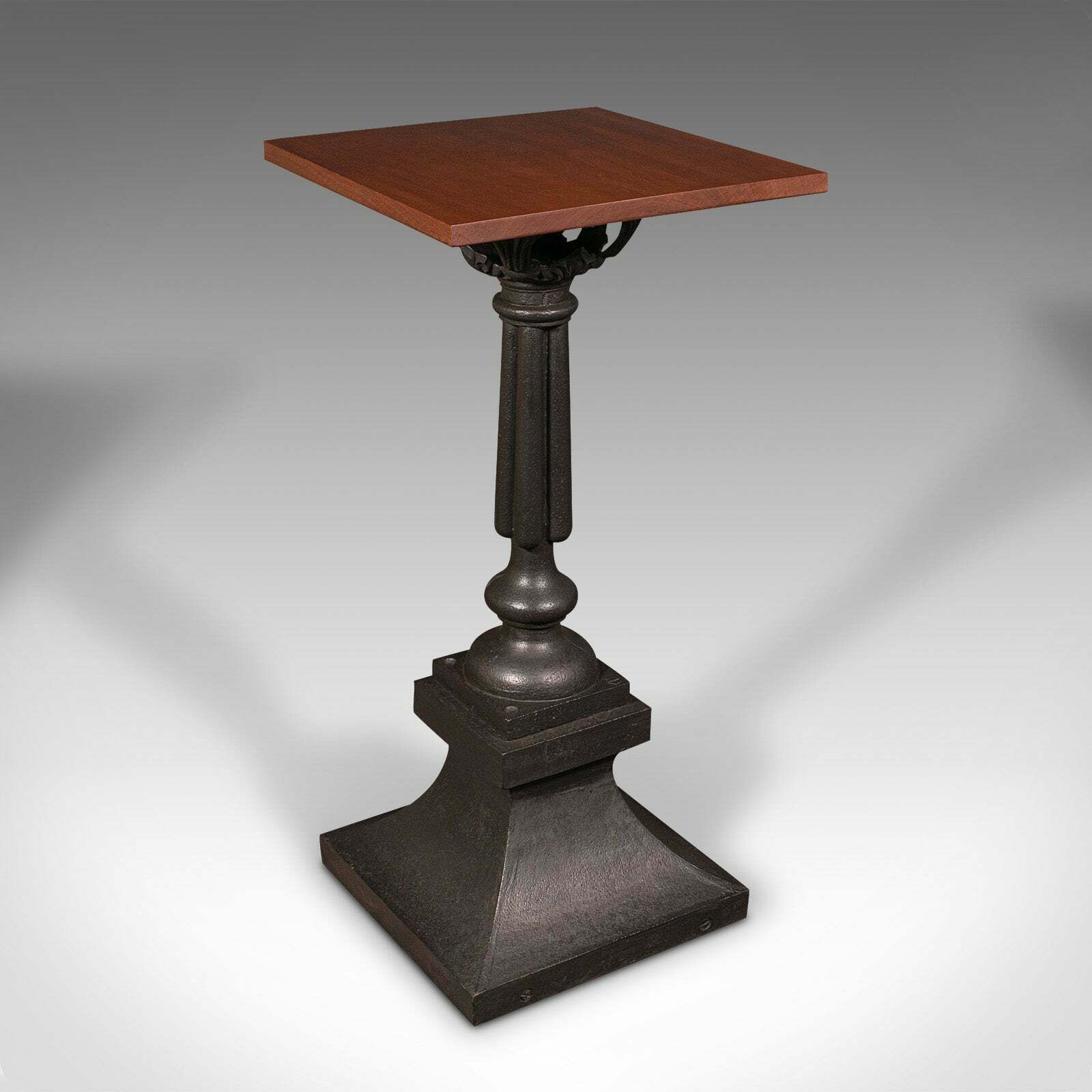 Heavy Pair Of Portico Tables, English, Iron, Statuary, Planter Stand, Victorian photo 2850.0