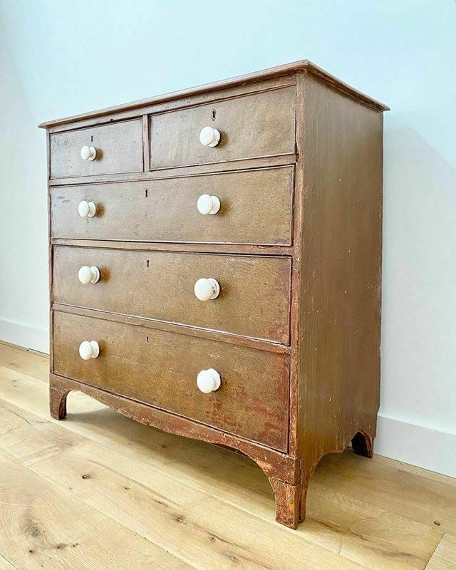 Victorian Scumbled Painted Chest Of Drawers photo 540.0