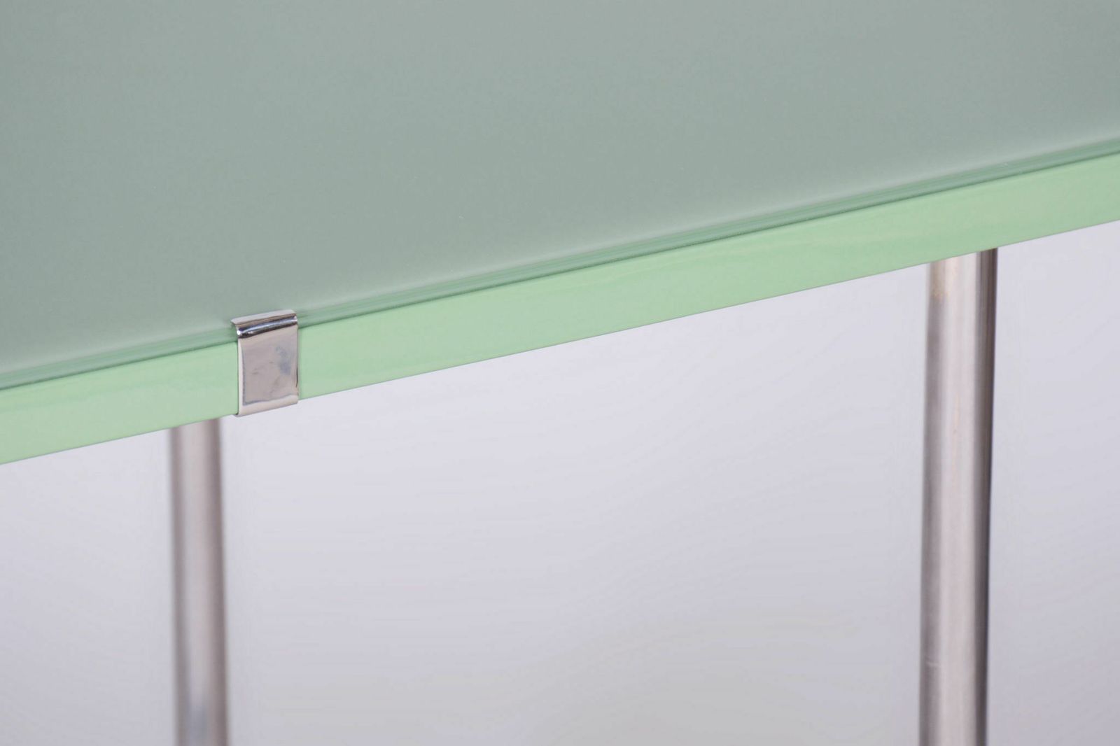 Restored Bauhaus Table, By Hynek Gottwald, Chrome Plated Steel, Czech, 1930s photo for sale