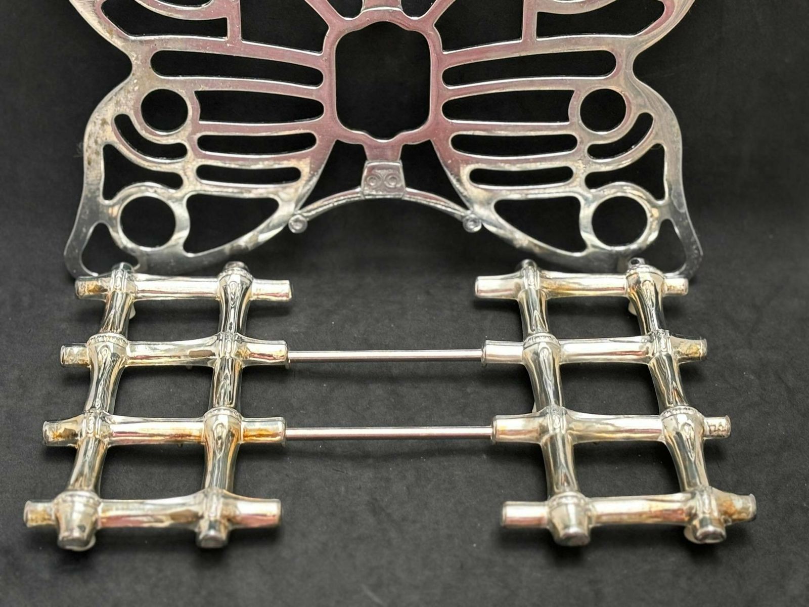 Trivet Metal Lot De 2 Trivets Vintage, 1 Bamboo Tramontina 1 Butterfly San Marco Adjustable Trivet photo buy