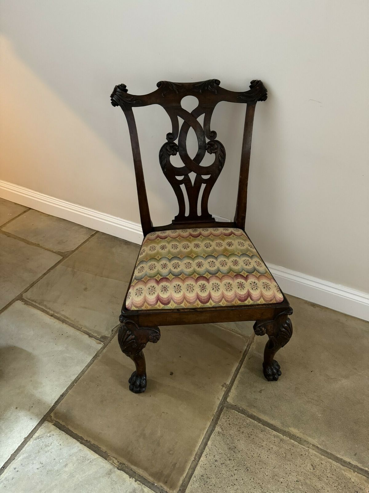 Furniture Outstanding Quality Set Of Eight Antique Mahogany Irish Chippendale Style Dining Chairs photo