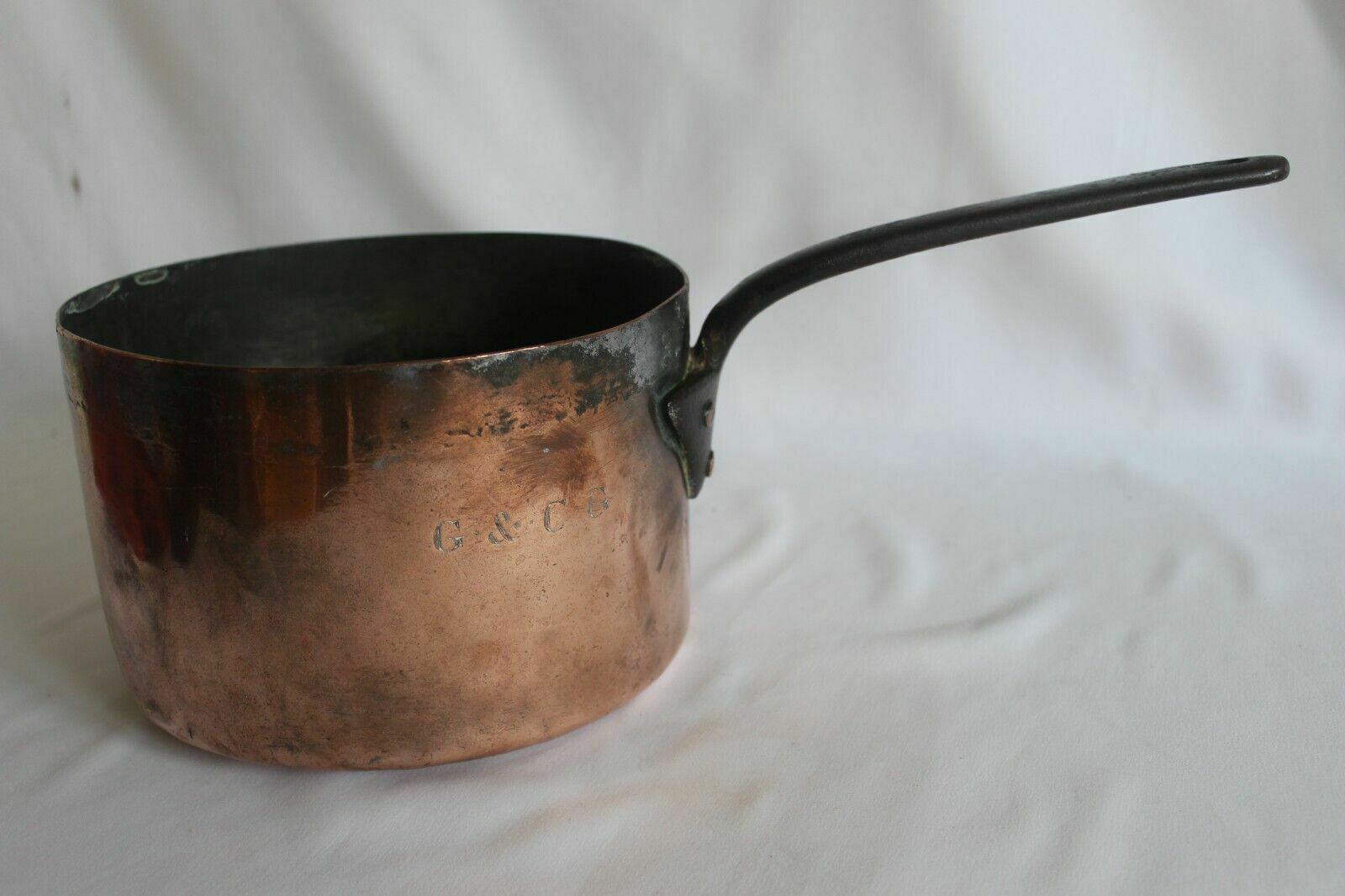Top Quality Large Professional French Copper Saucepan 'Chomette Favor' G & C G photo 200.0