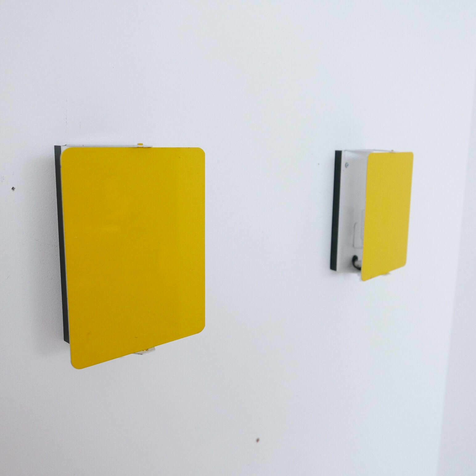 Charlotte Perriand Original Yellow Mid Century Wall Lights (3 Available)