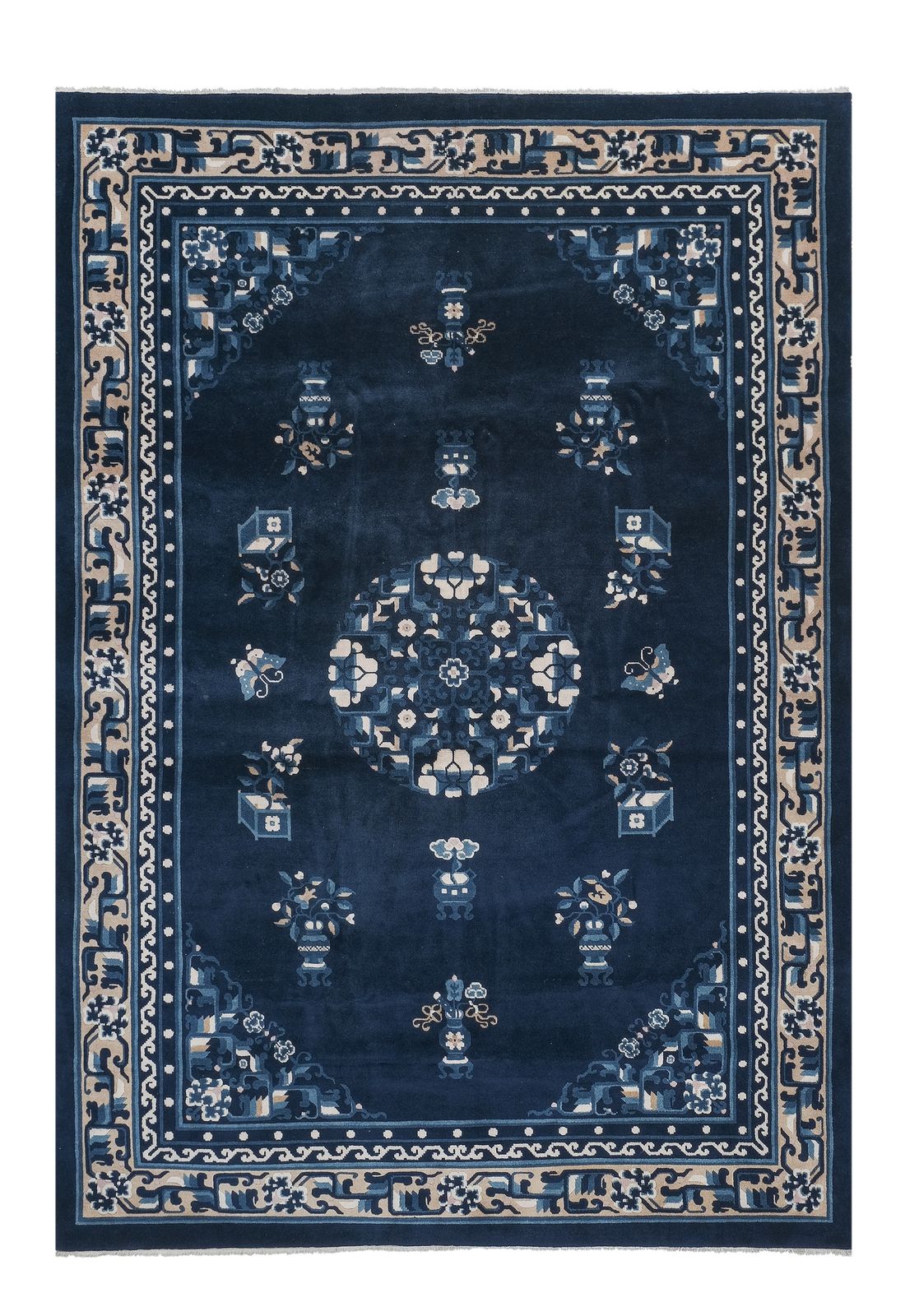 Handknotted Chinese Peking Rug 5'7" X 8'2"