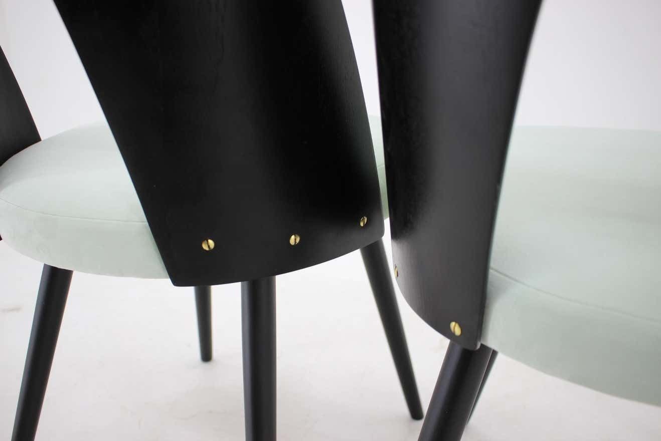 photo furniture 1960s Antonin Suman Set Of Four Dining Chairs