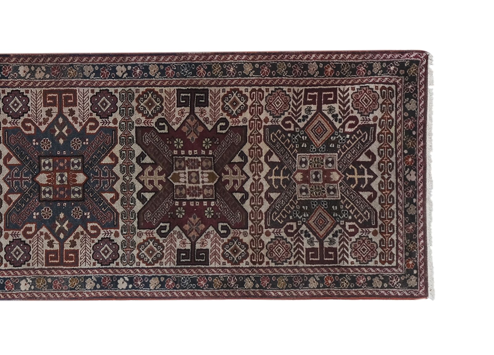 1970s Anatolian Hand Knotted Runner Rug photo Textiles