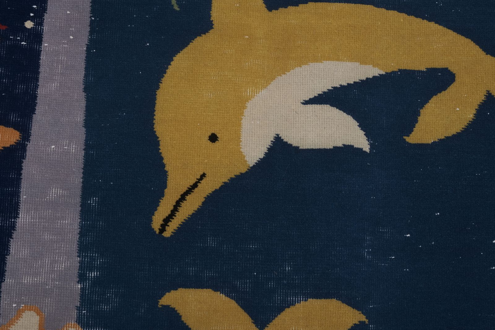 Handknotted Turkish Dolphin Pictorial Rug 3'11'' X 5'10'' photo 590.0