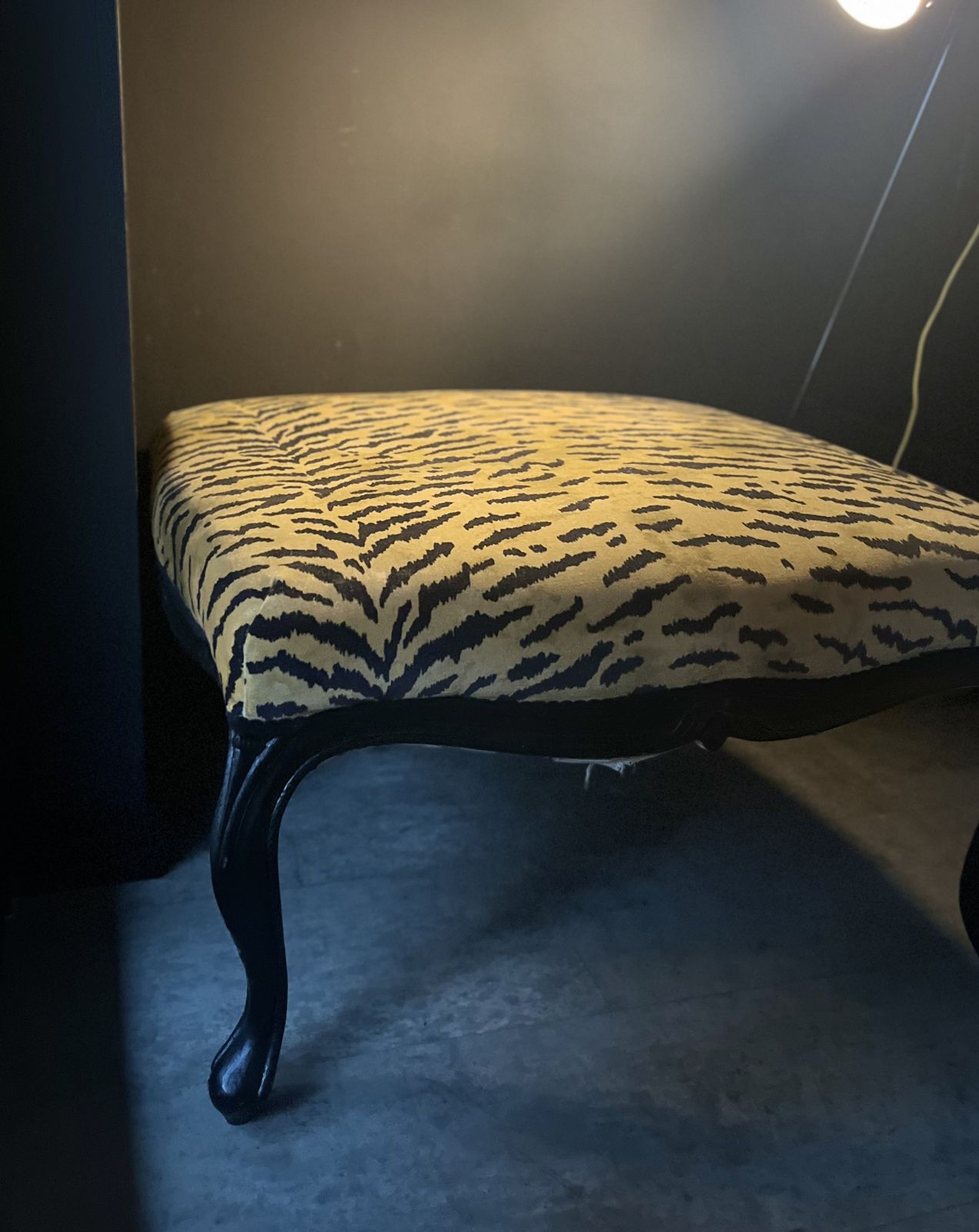 House Of Hackney Tigre Velvet Foot Stool photo Furniture