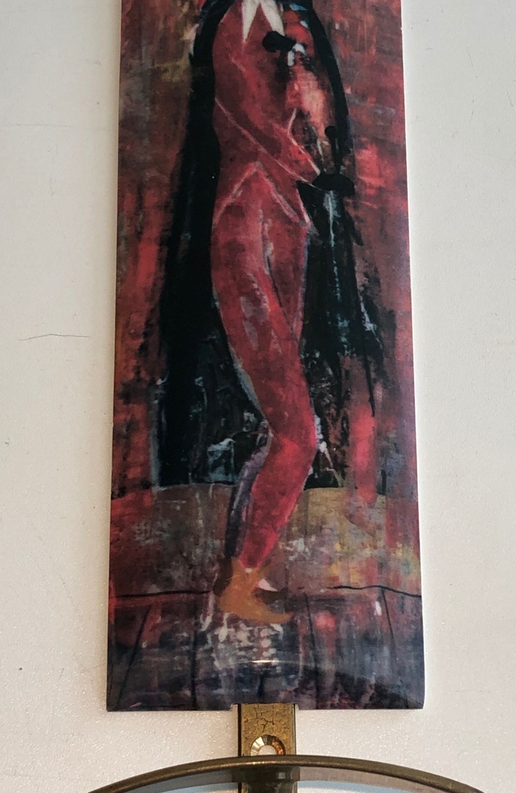 Pair Of Coat Hooks Representative Characters From Comedia Del Arte In The Taste Of Piero Fornasseti photo vintage
