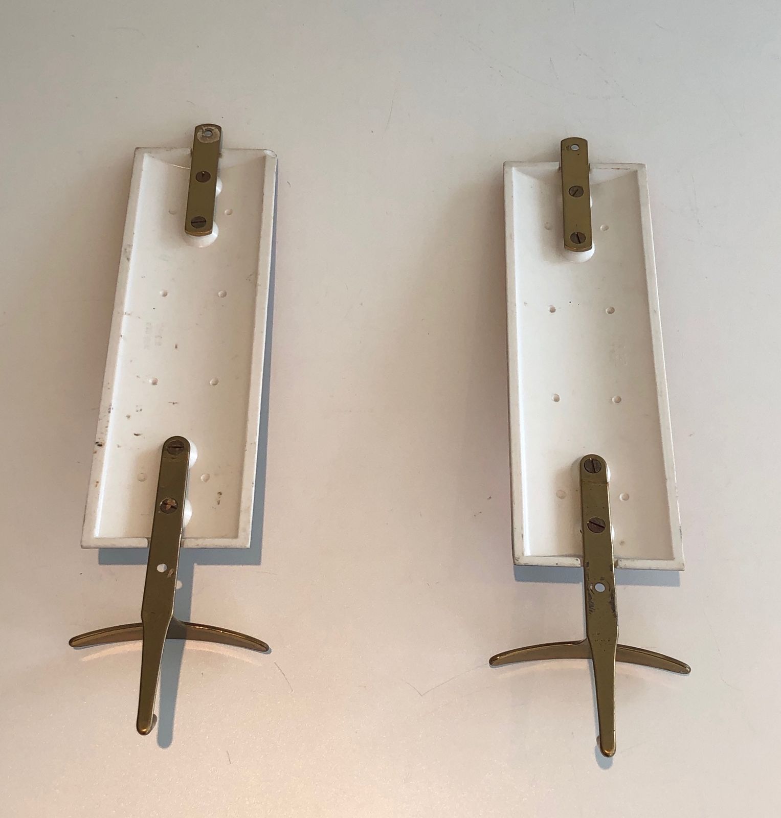 photo furniture Pair Of Coat Hooks Representative Characters From Comedia Del Arte In The Taste Of Piero Fornasseti