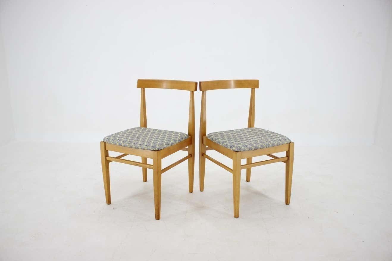 1960s Set Of Four Minimalist Dining Chairs, Czechoslovakia photo Furniture