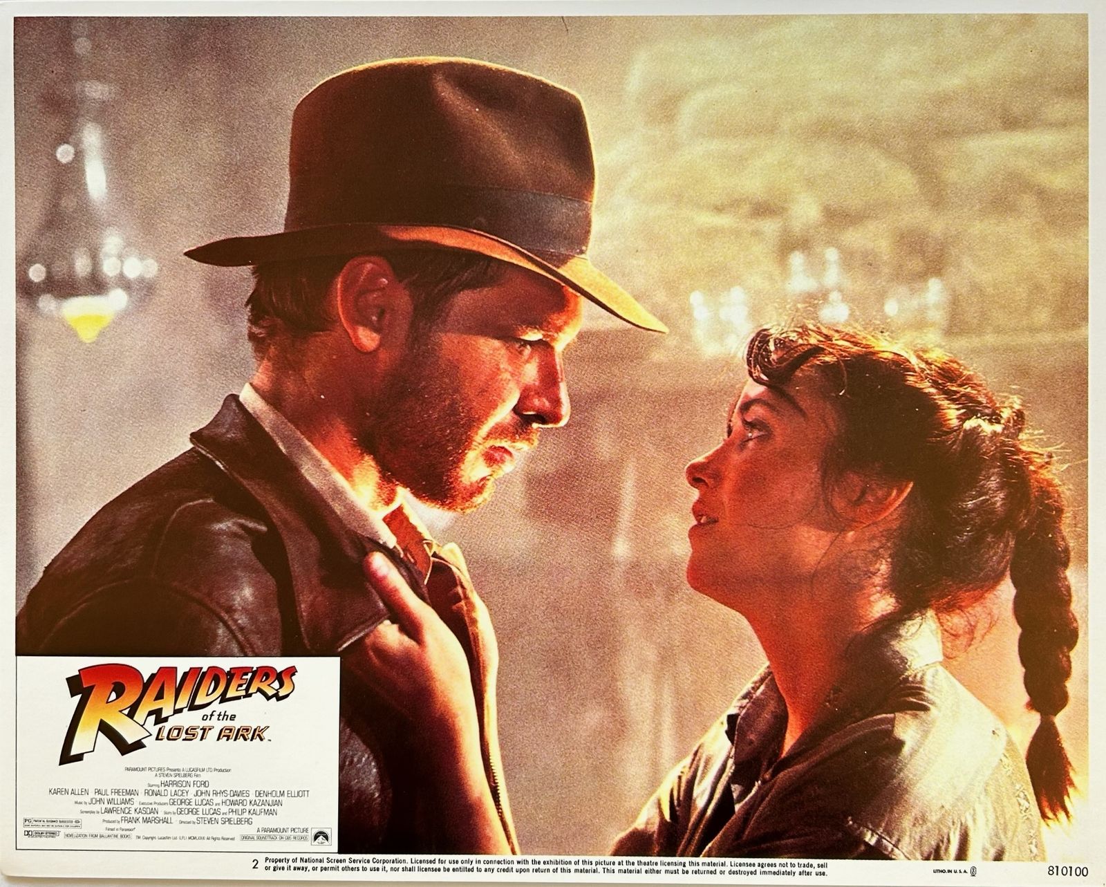 Raiders Of The Lost Ark   Original 1981 Lobby Card #2 photo for sale