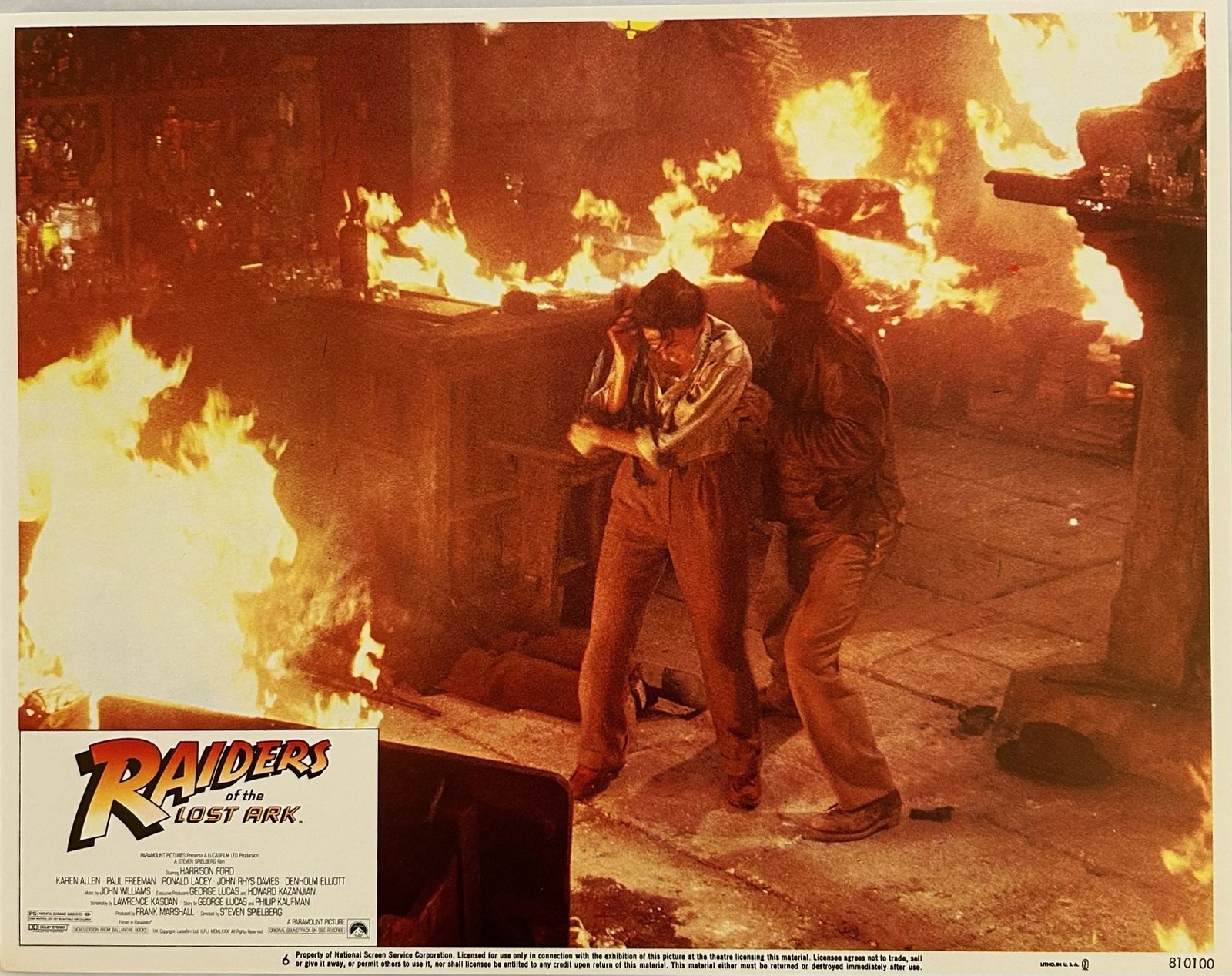 Raiders Of The Lost Ark   Original 1981 Lobby Card #6