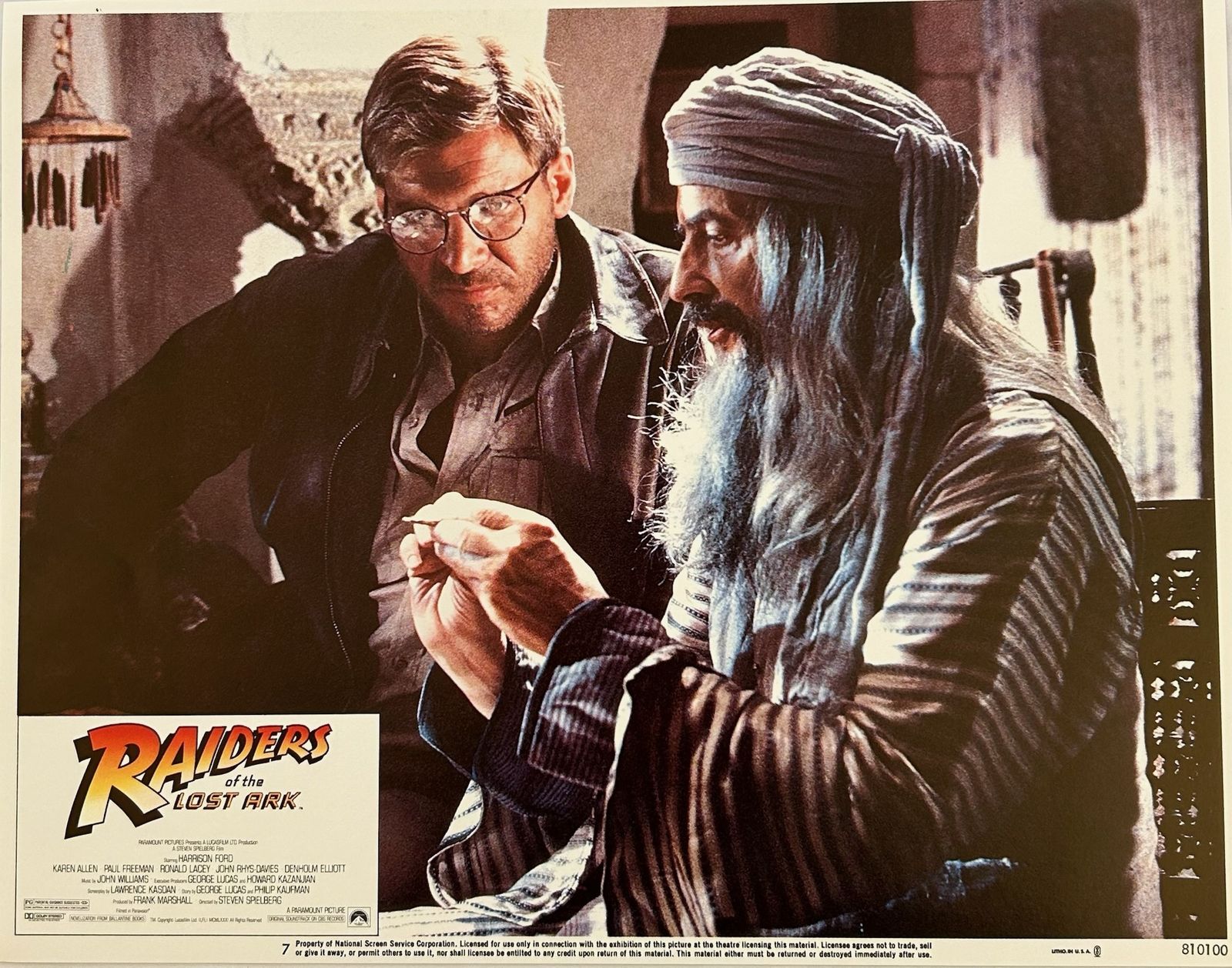 Raiders Of The Lost Ark   Original 1981 Lobby Card #7
