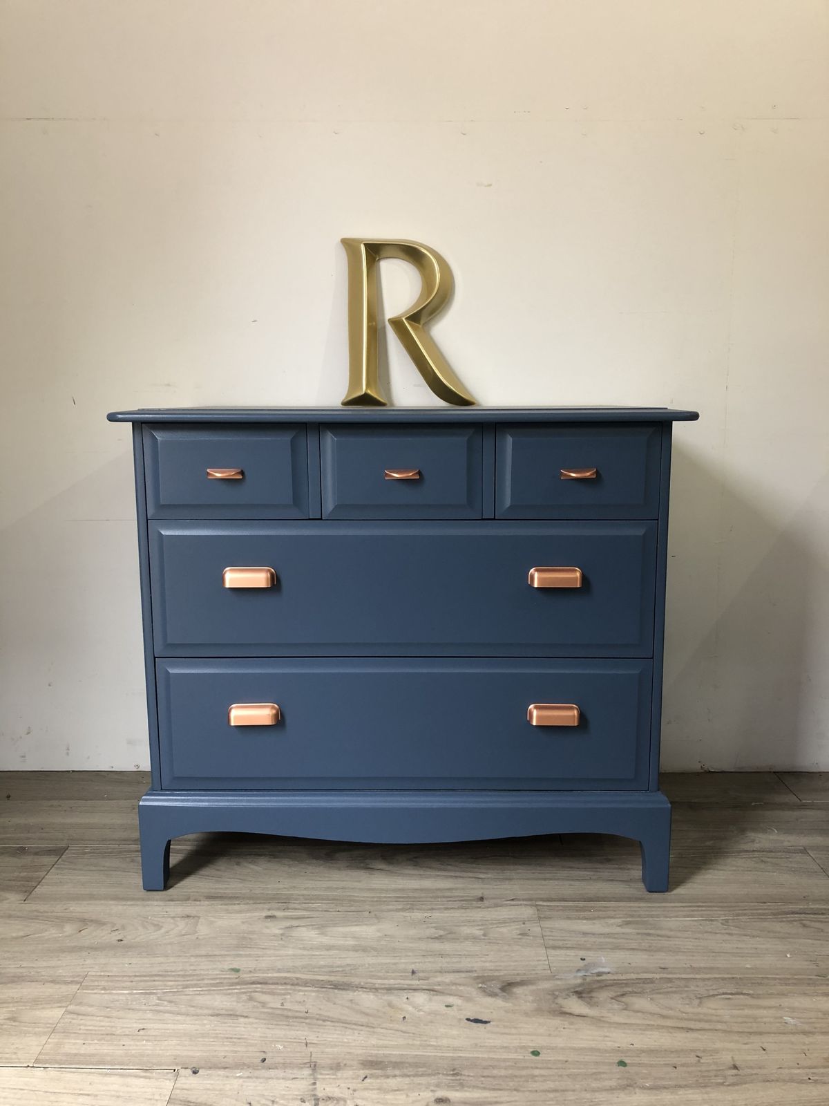 Stag Minstrel Chest Of Drawers 3 Over 2 Hicks Blue