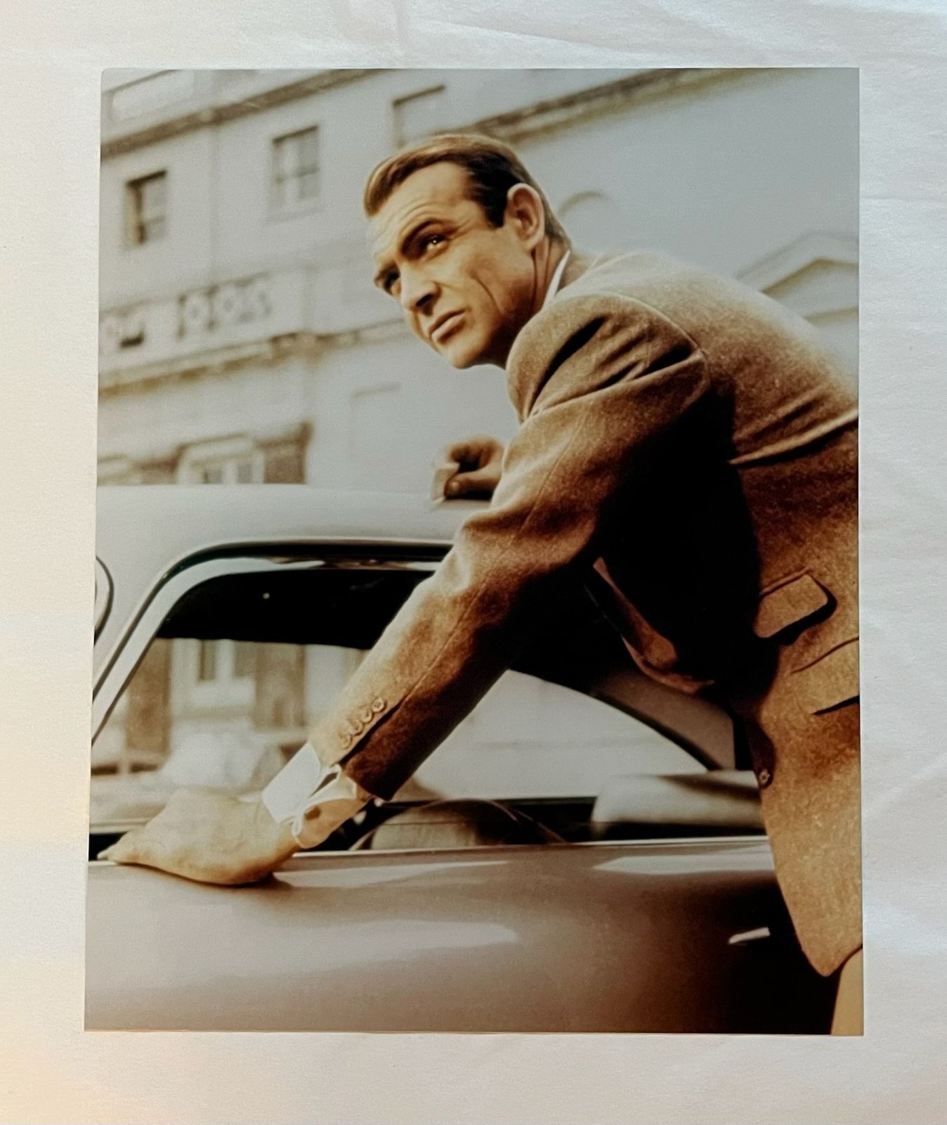 James Bond Goldfinger   Original 1964 Lobby Card photo furniture