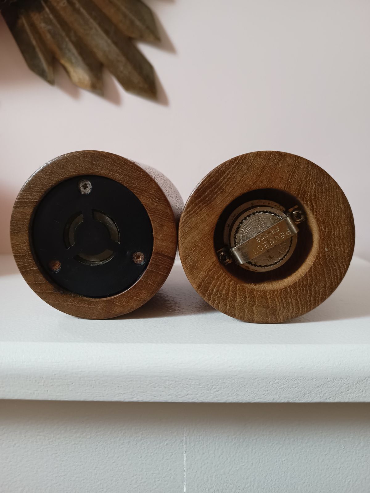 Pair Danish C1950 Jens Quistgaard Dansk Or Laurids Lonborg Teak Condiments Peppermill Saltmill Nissen photo furniture