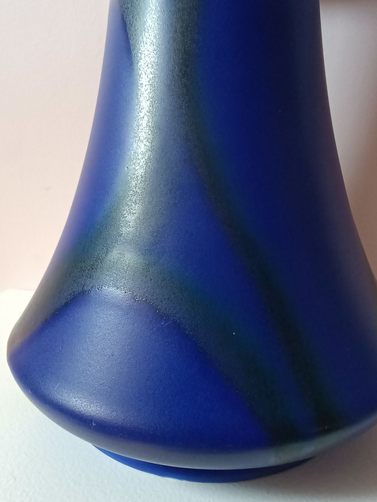 Large Bretby Art Nouveau/Deco Vases With Amazing Deep Blue Glaze Marbled Effect C1910 20 photo Home Decor