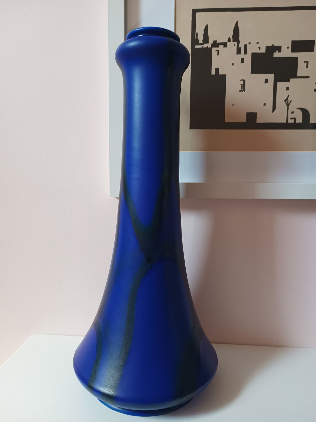 Large Bretby Art Nouveau/Deco Vases With Amazing Deep Blue Glaze Marbled Effect C1910 20 photo buy