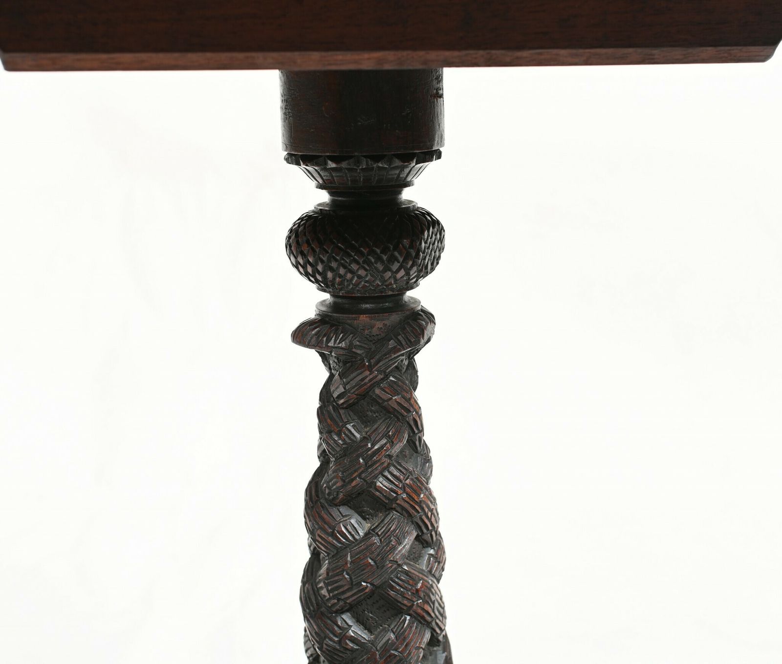Carved Burmese Side Table Myanmar Burma Furniture 1840 photo vinterior
