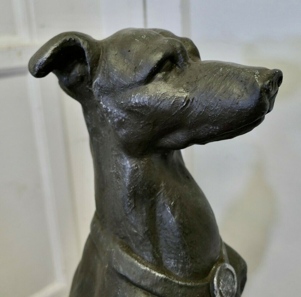 Pair Of Large Sculptured Greyhound Dogs photo buy