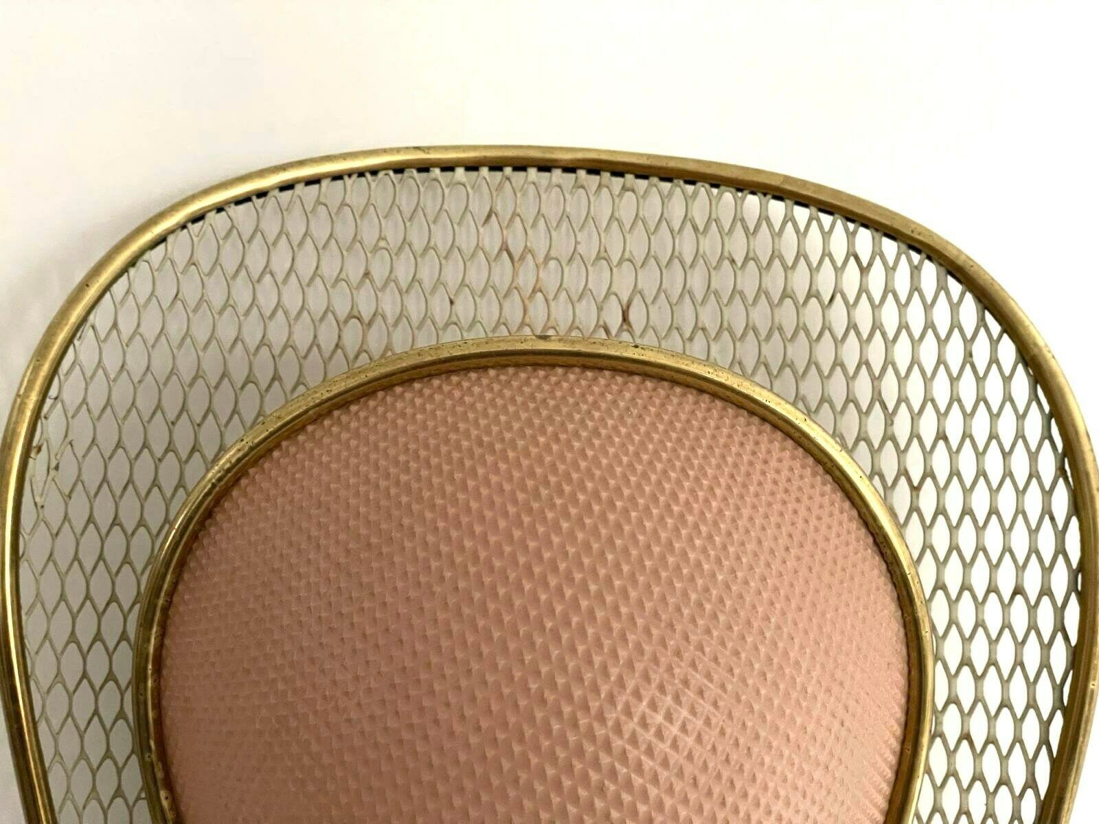 photo furniture Beautiful Pink Plastic And Gold Metal Pair Of Sconces By Erco, 1950s, Germany